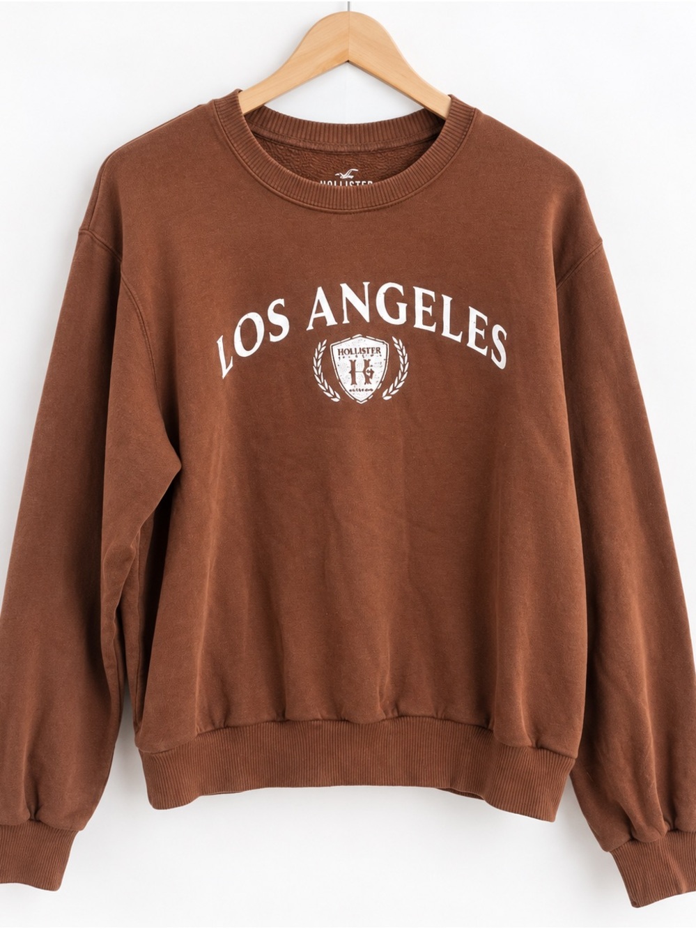 Hollister Los Angeles Brown Crewneck Sweatshirt Women’s Size Small